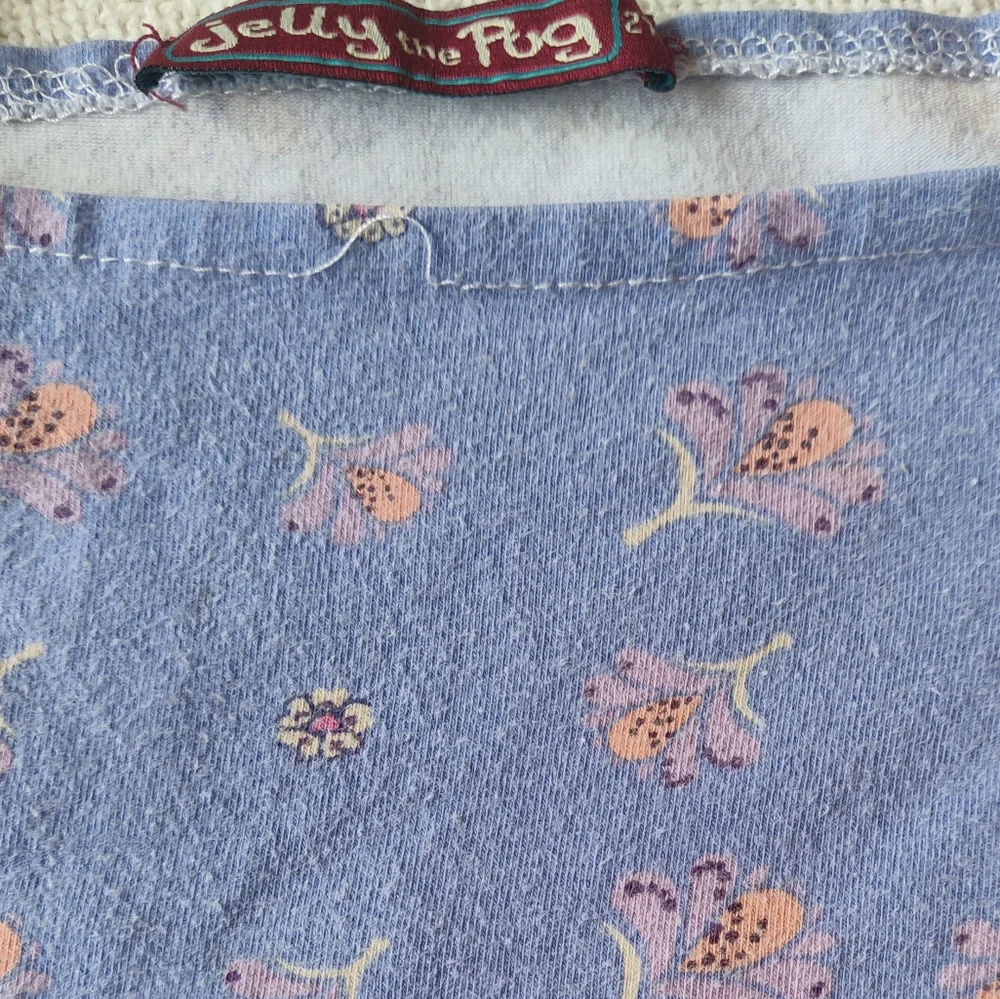 Jelly the Pug Dress Size 2t Sleeveless Butterflies Lovebirds Pink Purple… - Picture 6 of 8